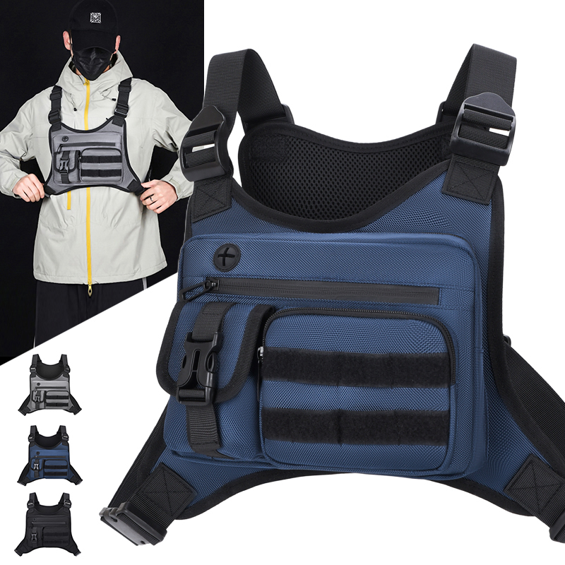 Running Gear Outdoor - Taktik Göğüs Çantası Erkek Su Geçirmez