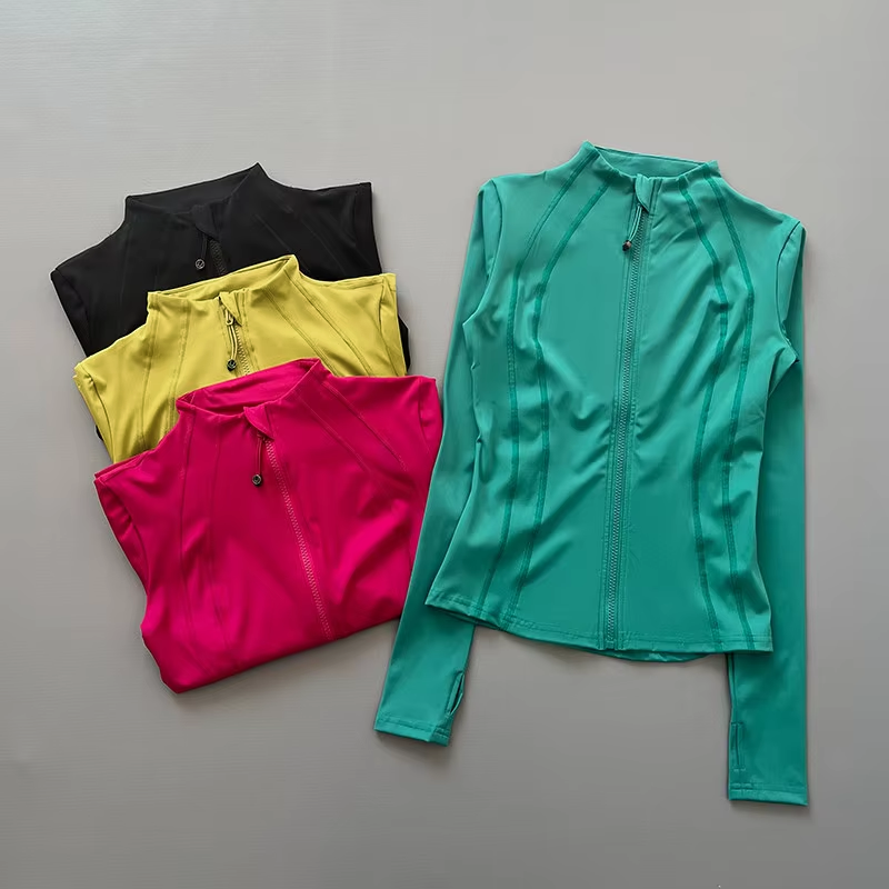 Running Gear - Kadınlar İçin Tam Fermuarlı Uzun Kollu