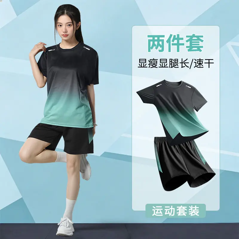 Running Gear Outfit - Kadınlar İçin Yazlık 2 Parçalı Koşu