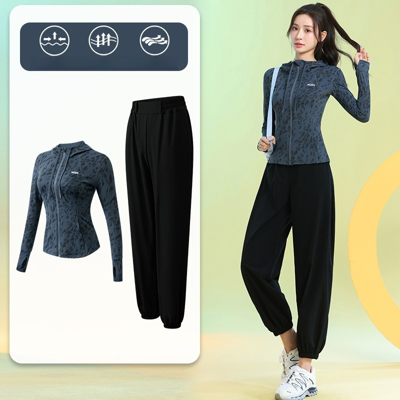 Running Gear - Kadın Koşu Takımları Uzun Kollu Çiçek